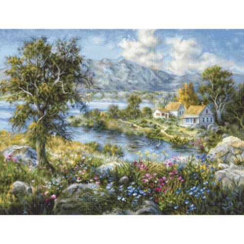 (image for) Gold Collection Enchanted Cottage (25 Count Canvas)